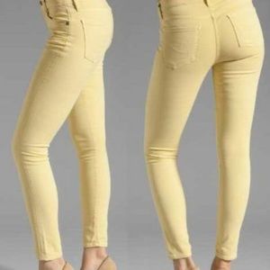 Citizens of Humanity yellow skinny jeans